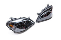 Mercedes ML W164 2005-2011 Phares avant avec élément LED (2005-2008, 2 pcs, fumés) photo 5
