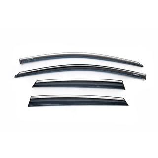 Déflecteurs de Vitres avec Moulure Chromée HB (4 pcs, Niken) Volkswagen Polo 2017- photo 2