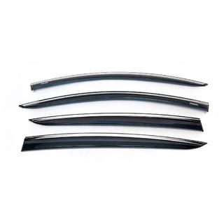 Déflecteurs de vitres avec moulure chromée HB/SD (4 pcs, Niken) photo 2
