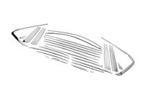 Toyota Land Cruiser 200 2007-2021 Ensemble complet de baguettes de vitres et montants en inox photo 5