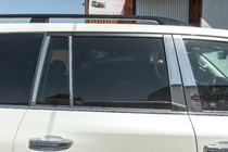 Toyota Land Cruiser 200 2007-2021 Ensemble complet de baguettes de vitres et montants en inox photo 6