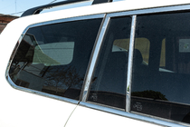 Toyota Land Cruiser 200 2007-2021 Ensemble complet de baguettes de vitres et montants en inox photo 12