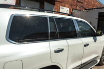 Lexus LX570/450d 2008-2022 Ensemble complet de baguettes de vitres et montants en inox photo 14
