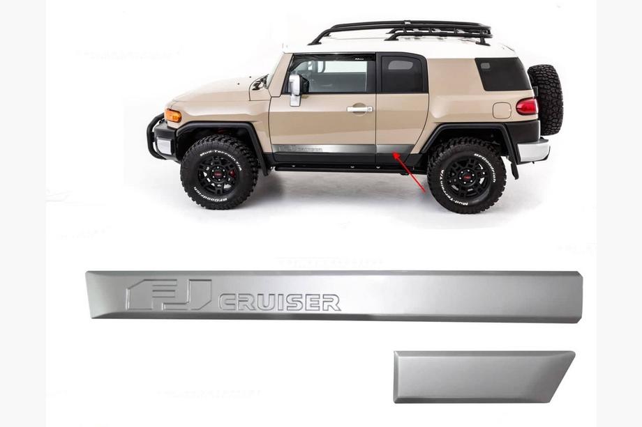 Toyota FJ Cruiser 2006-2022 Kit de Baguettes de Portes Photo 1