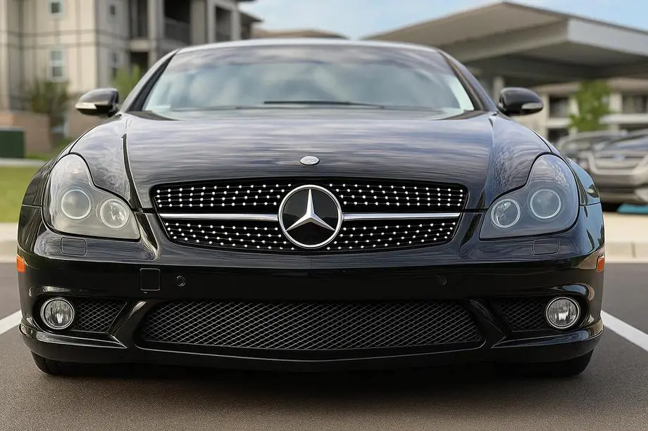 Mercedes CLS C219 2004-2010 Calandre Avant (2008-2010, Diamond Silver) Image