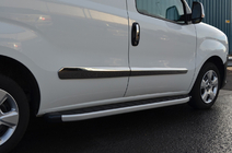 Fiat Doblo II 2010-2022 Moulures de Portes Acier Inoxydable (4 pcs) Carmos - Acier Inoxydable Turc photo 6