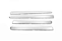Fiat Doblo II 2010-2022 Moulures de Portes Acier Inoxydable (4 pcs) Carmos - Acier Inoxydable Turc photo 4