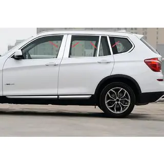 Couvre montants de porte en acier inoxydable BMW X3 F25 2011-2018 photo 1