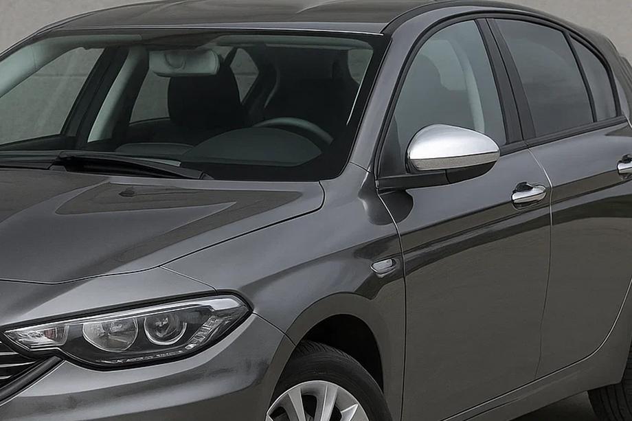Fiat Tipo 2016- Coques de Rétroviseurs Chromées (2 pcs, Acier Inoxydable) Image
