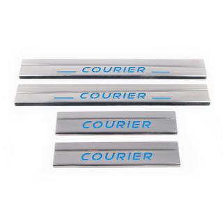 Seuils de porte inox Carmos V2 (4 pcs) Ford Courier 2014-2023 photo 2