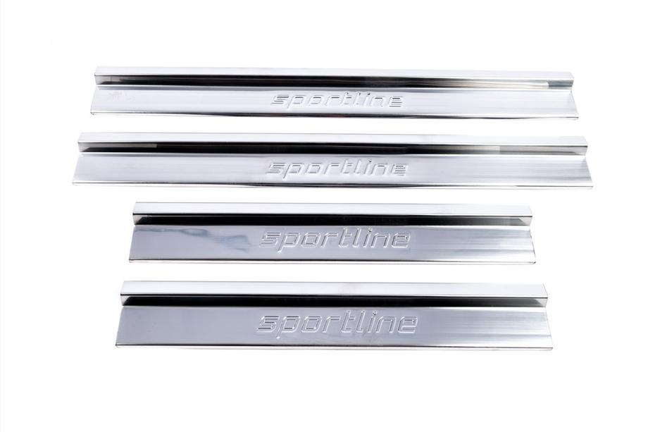 Mercedes E-class W124 1984–1997 Seuils de porte intérieurs V1 (4 pcs, inox) Photo 4