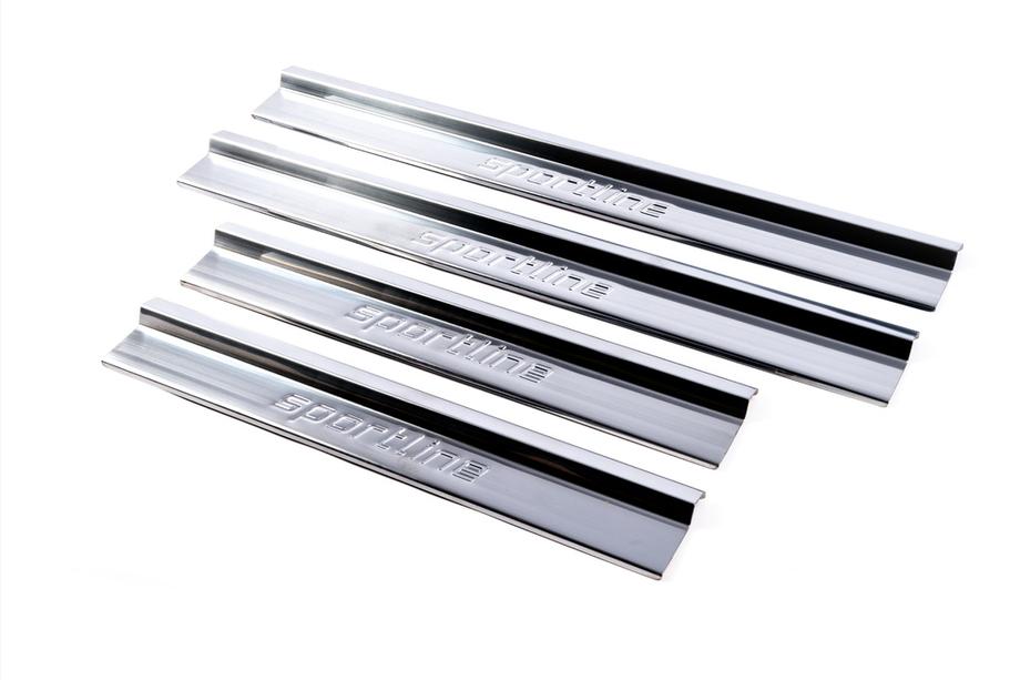 Mercedes E-class W124 1984–1997 Seuils de porte intérieurs V1 (4 pcs, inox) Photo 1