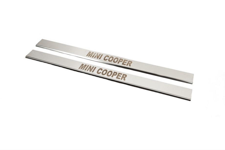 Mini Cooper R50/52/53 2000-2006 Couvre-seuils de porte (Carmos, 2 pcs, inox) Image