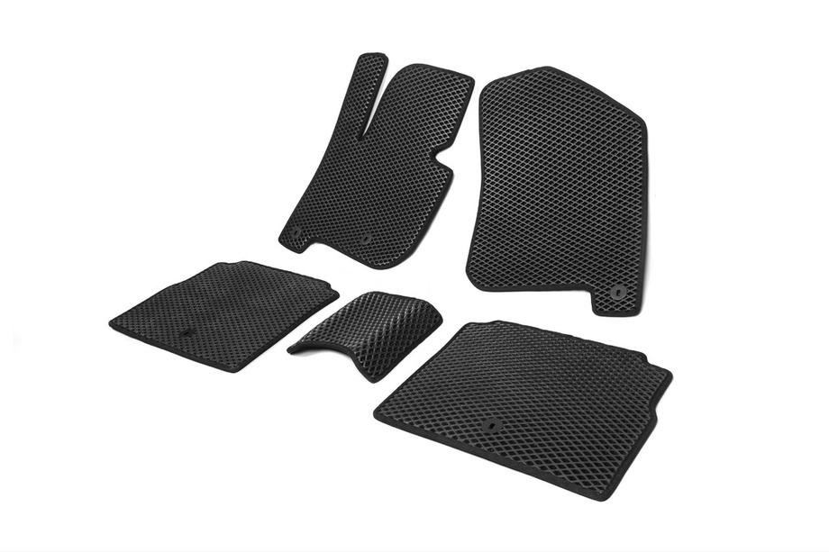 Kia Soul II 2013-2018 Tapis de sol en polyuréthane EV (EVA, noirs) Image