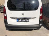 Peugeot Partner/Rifter 2019- Baguette inox au-dessus de la plaque d'immatriculation photo 3