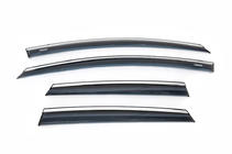 Opel Astra J 2009-2015 Déflecteurs de vitres avec bande chromée HB/SD (4 pcs, Niken) photo 2