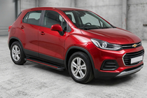 Chevrolet Trax 2012-2023 Marchepieds Latéraux Maya Red (2 pcs, Aluminium) photo 1
