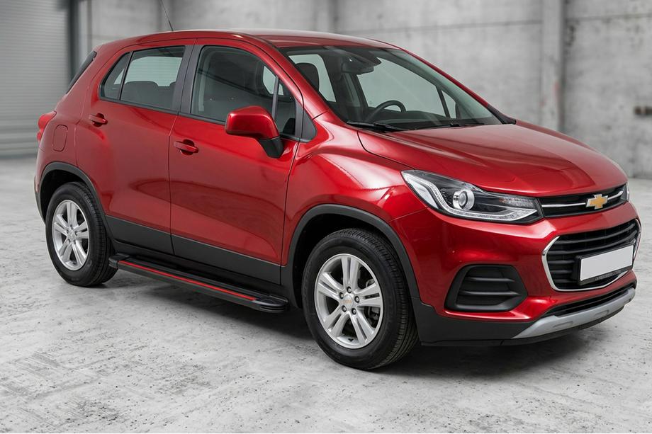 Chevrolet Trax 2012-2023 Marchepieds Latéraux Maya Red (2 pcs, Aluminium) Image