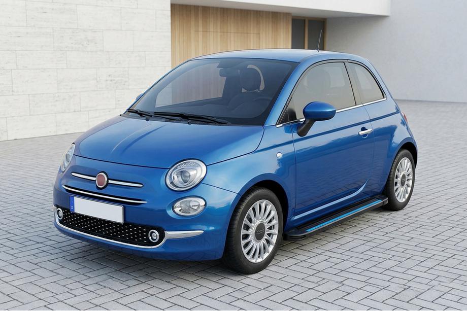 Fiat 500/500L 2013-2022 Marchepieds Latéraux Maya Blue (2 pcs, Aluminium) Image