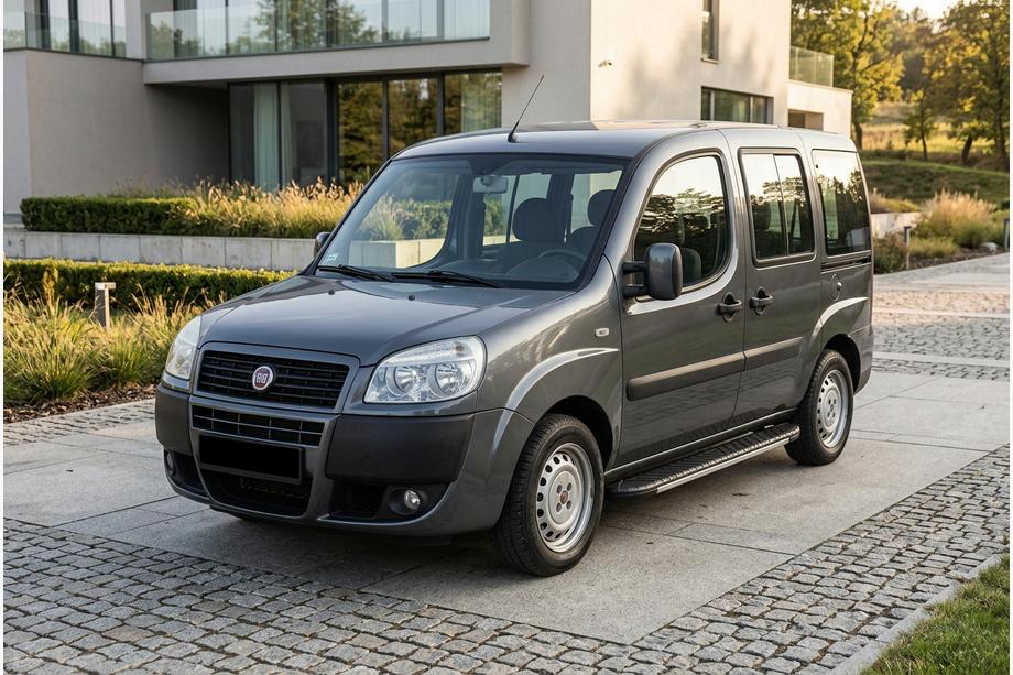 Fiat Doblo I 2005-2010 Marchepieds latéraux Bosphorus Grey (2 pcs, aluminium) Image