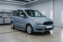Ford Courier 2014-2023 Marchepieds Lateraux Maydos V2 (2 pcs, inox) photo 1
