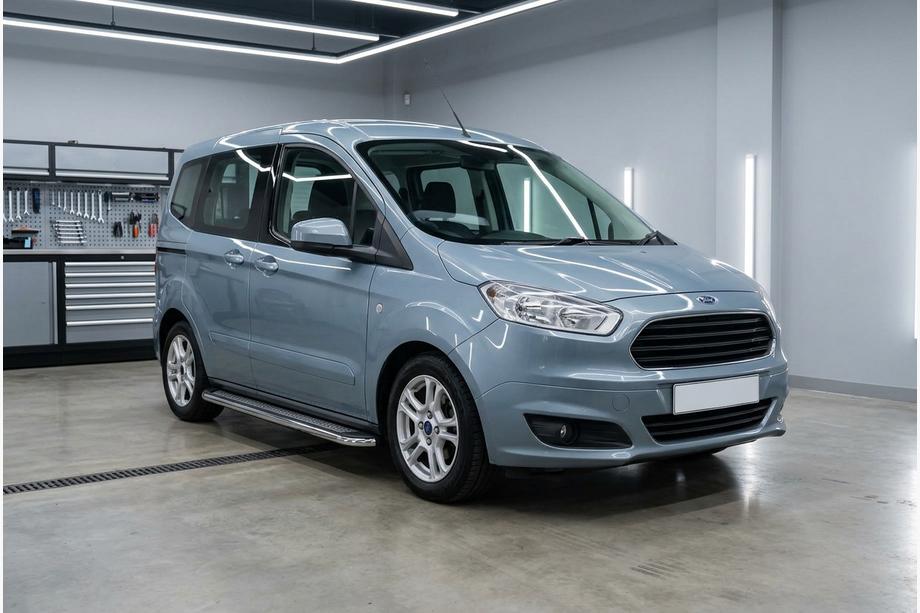 Ford Courier 2014-2023 Marchepieds Lateraux Maydos V2 (2 pcs, inox) Image