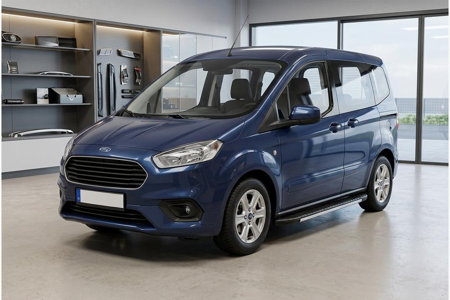 Ford Courier 2014-2023 Marchepieds latéraux Bosphorus Grey (2 pcs, aluminium) Image