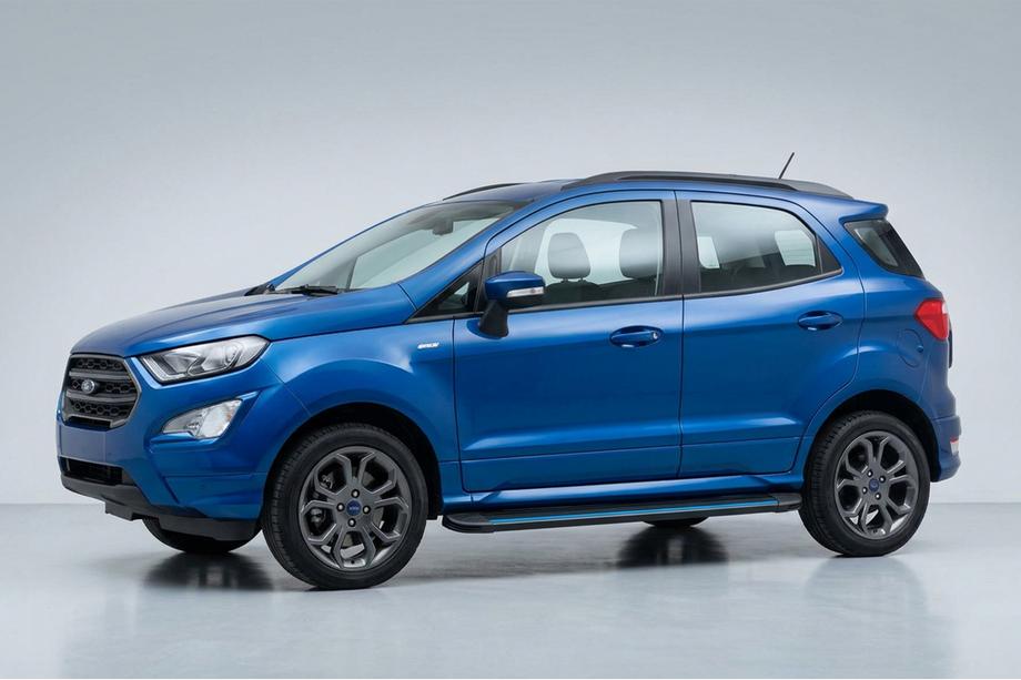 Ford Ecosport 2013-2022 Marchepieds Latéraux Maya Blue (2 pcs, Aluminium) Image