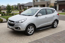 Hyundai IX-35 2010-2015 Marchepieds latéraux Bosphorus Grey (2 pcs, aluminium) photo 1