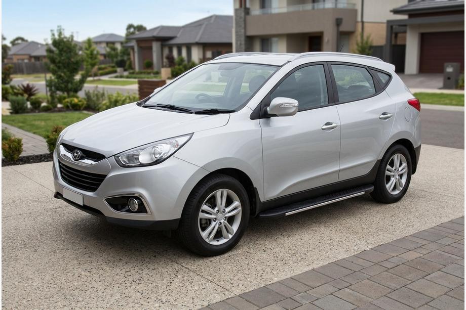 Hyundai IX-35 2010-2015 Marchepieds latéraux Bosphorus Grey (2 pcs, aluminium) Image