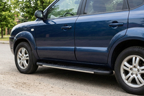 Hyundai Tucson JM 2004- Marchepieds latéraux Bosphorus Grey (2 pcs, aluminium) photo 1