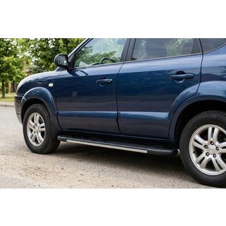 Marchepieds latéraux Bosphorus Grey (2 pcs, aluminium) Hyundai Tucson JM 2004- photo 1