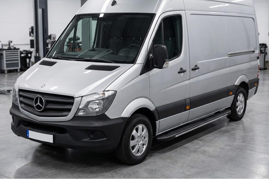 Mercedes Sprinter W906 2006–2018 Marchepieds latéraux Bosphorus Grey (2 pcs, aluminium) Image