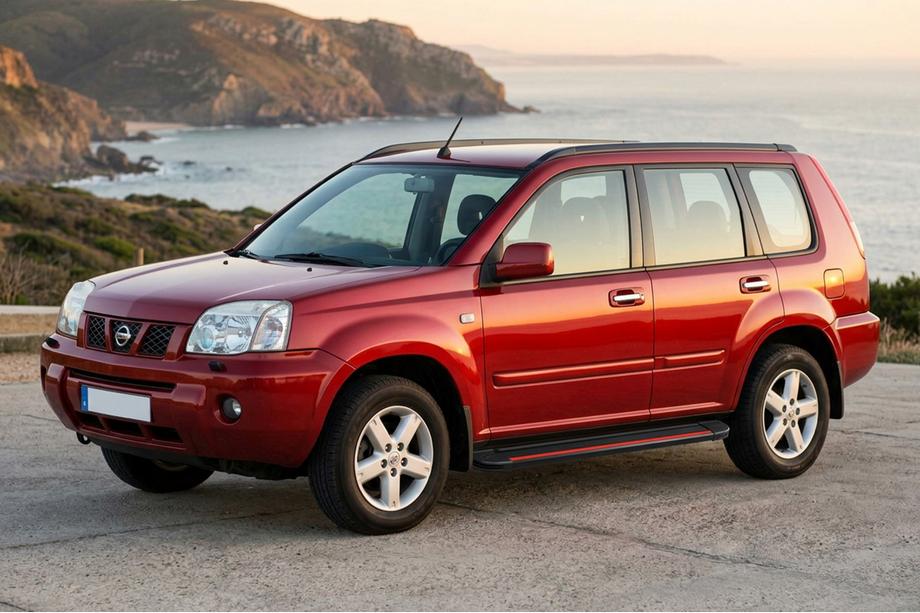 Nissan X-trail T30 2002-2007 Marchepieds Latéraux Maya Red (2 pcs, Aluminium) Image