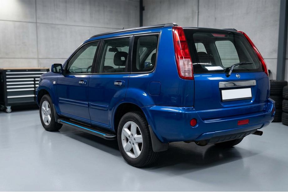 Nissan X-trail T30 2002-2007 Marchepieds Latéraux Maya Blue (2 pcs, Aluminium) Image
