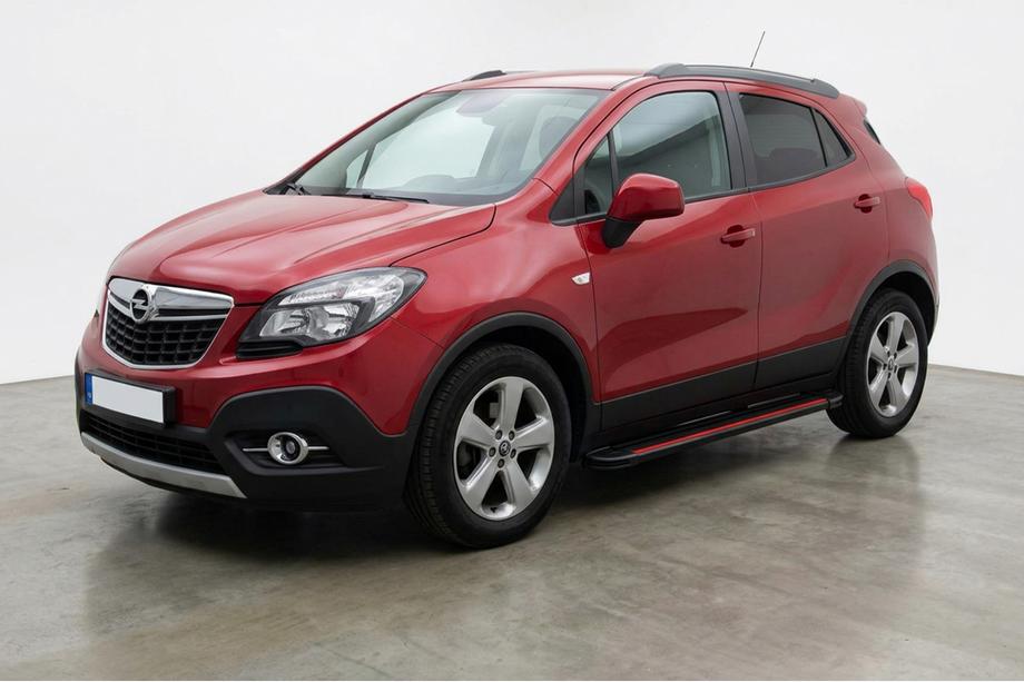 Opel Mokka 2012-2021 Marchepieds Latéraux Maya Red (2 pcs, Aluminium) Image