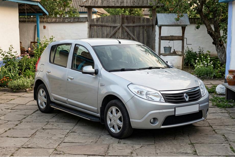 Renault Sandero 2007-2013 Marchepieds latéraux Bosphorus Grey (2 pcs, aluminium) Image