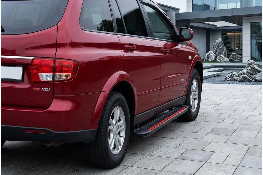 SsangYong Kyron 2005-2014 Marchepieds Latéraux Maya Red (2 pcs, Aluminium) Photo 1