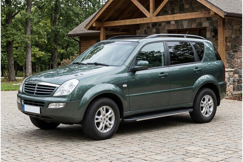 SsangYong Rexton I 2001-2017 Marchepieds latéraux Bosphorus Grey (2 pcs, aluminium) Image