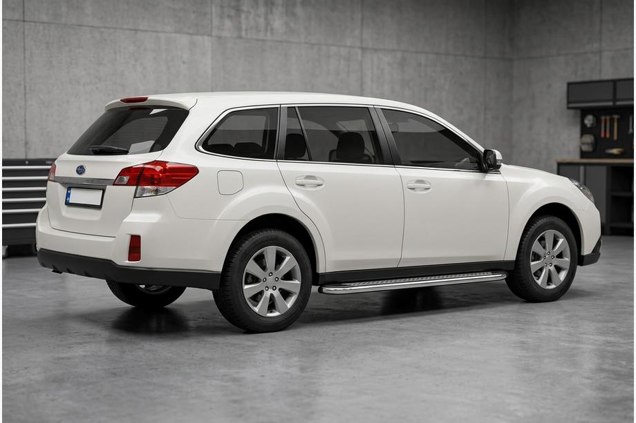 Subaru Outback 2009-2014 Marchepieds Latéraux Maydos V2 (2 pcs, Aluminium & Inox) Image