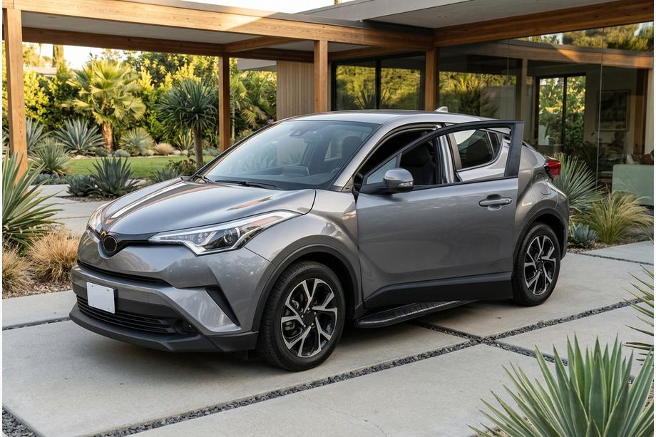 Toyota C-HR 2016-2023 Marchepieds Latéraux Bosphorus Black (2 pcs, Aluminium) Image