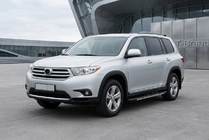 Toyota Highlander 2008-2013 Marchepieds latéraux Bosphorus Grey (2 pcs, aluminium) photo 1
