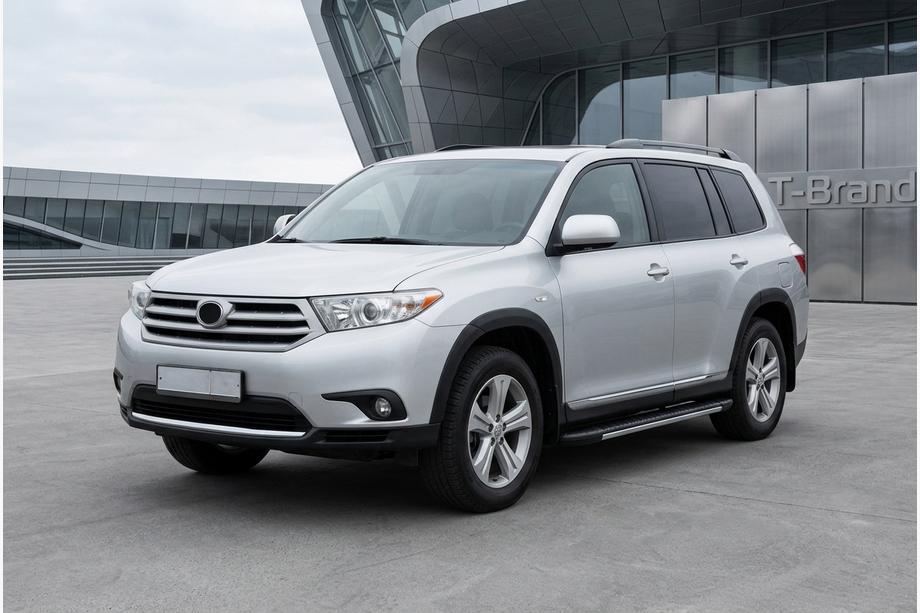 Toyota Highlander 2008-2013 Marchepieds latéraux Bosphorus Grey (2 pcs, aluminium) Image
