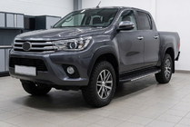 Toyota Hilux 2015- Marchepieds latéraux Bosphorus Grey (2 pcs, aluminium) photo 1