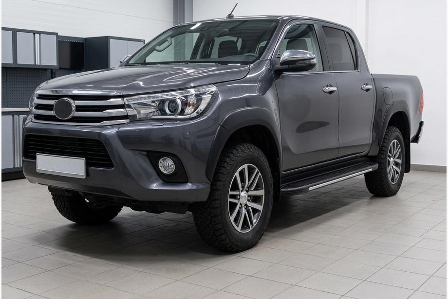 Toyota Hilux 2015- Marchepieds latéraux Bosphorus Grey (2 pcs, aluminium) Image