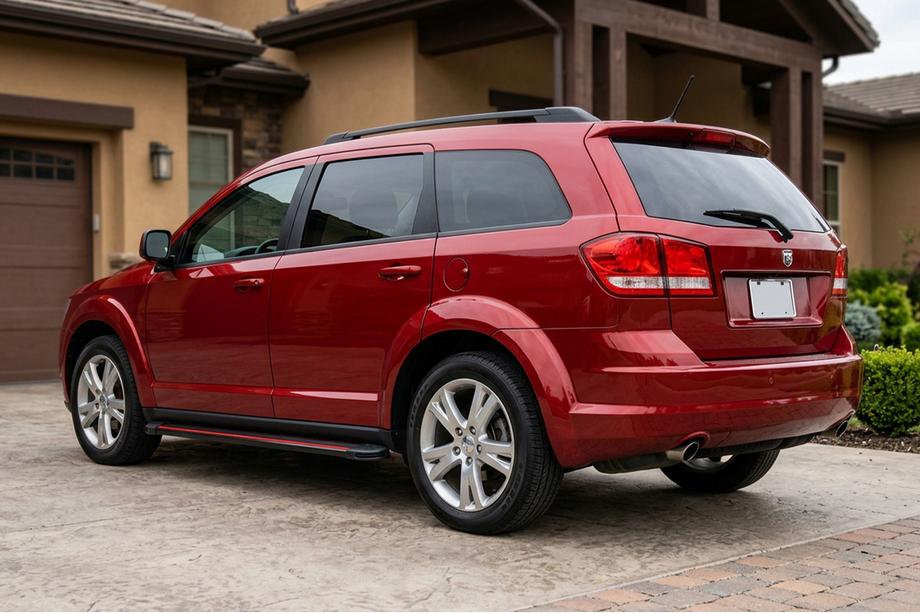 Dodge Journey 2008-2020 Marchepieds Latéraux Maya Red (2 pcs, Aluminium) Image