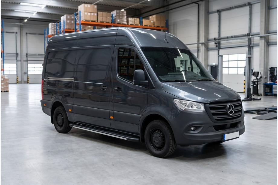 Mercedes Sprinter W907/W910 2018- Marchepieds latéraux Bosphorus Grey (2 pcs, aluminium) Image