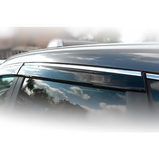 Déflecteurs de vitres avec moulure chromée (4 pcs, HIC) Honda CRV 2017-2022 photo 2