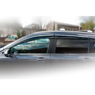 Déflecteurs de vitres avec moulure chromée (4 pcs, HIC) Honda CRV 2017-2022 photo 4