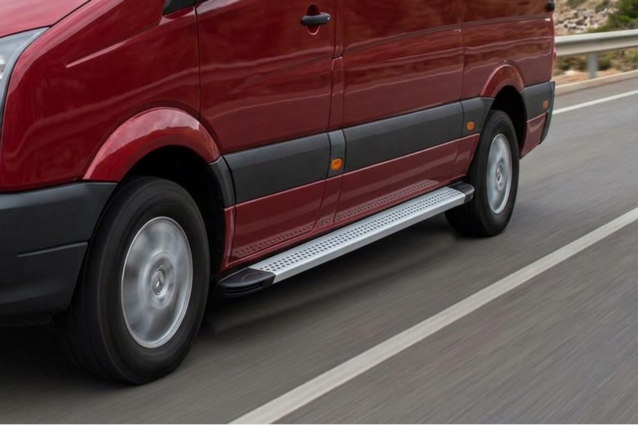 Volkswagen Crafter 2016- Marchepieds Latéraux Maya V2 (2 pcs, Aluminium) Long/ExtraLong Image